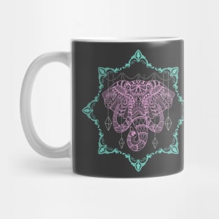 Elephant Mandala - Boho Animal Art Mug